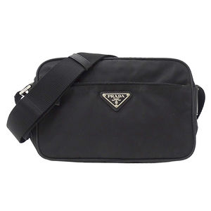 Prada Shoulder Bag Small Compact Shoulder Crossbody Black